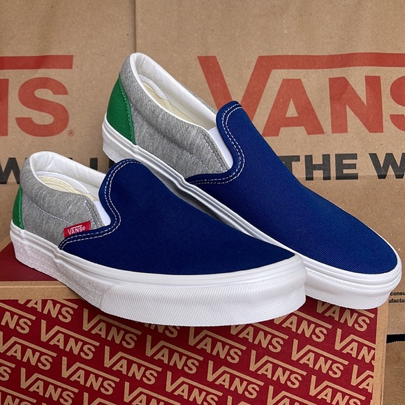 Vans Men’s Classic Slip On Vans Coastal Grey/True White sneakers - Picture 5 of 16